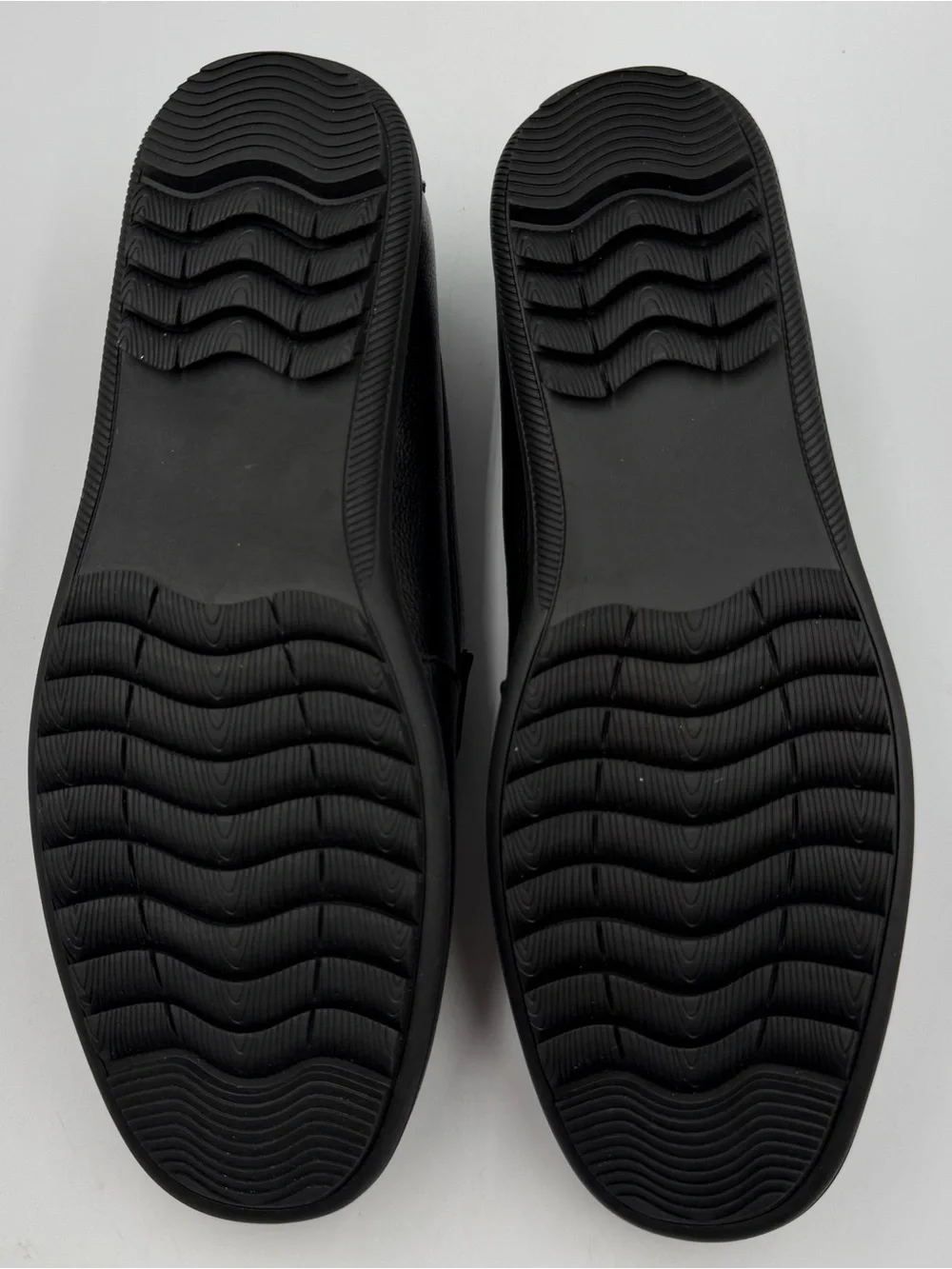 Marc Joseph New York John Street Mens Penny Loafer Sz 10W Black Grainy Slip On